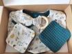 Coffret naissance/box naissance turquoise/souris