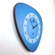 Horloge murale style vintage bleue années 70