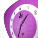 Horloge murale style vintage violette années 70