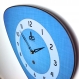 Horloge murale style vintage bleue années 70