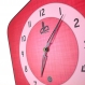 Horloge murale rouge style vintage années 50