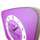 Horloge murale style vintage violette années 50
