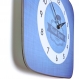 Horloge murale style vintage bleue années 50