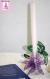 Bougeoir avec dentelle aux fuseaux décoration d'intérieur support de bougie décor de meuble chandelier en verre bougeoir floral cadeau maman