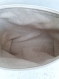 Trousse de toilette / trousse maquillage coton beige chats noirs humoristiques , breloque , doublé tirette 25/15/5cm 