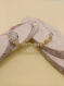 Hydna - bracelet en acier inoxydable et perles pierres naturelles calcite ou quartz rose