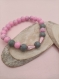 Papillon - bracelet en perles synthétiques 