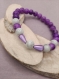 Papillon - bracelet en perles synthétiques 