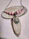 Kamala - collier en acier inoxydable et perles de verre