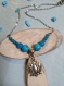 Kamala - collier en acier inoxydable et perles de verre