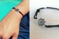 Bracelet homme bateau argenté • bracelet boho bohème • bracelet plage tendance • cadeau pour lui, cadeau fête des pères, bracelet d’amitié