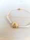 Bracelet femme doré oursin • bracelet boho bohème • bracelet plage tendance • cadeau pour elle, cadeau fête des mères, bracelet d’amitié