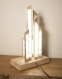 Skyline / lampe de table / lampe en bois / chêne  / hévéa /  bandeau led / Éclairage indirect / design / minimaliste / lampe décorative
