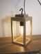 Lampe en bois / lampe de table / suspension / lanterne / lustre / châtaigner / ampoule led vintage / edison / eclairage indirect chaud 2000k