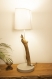 Lampe de table / lampe en bois / cyprès /  pied ciment / abat-jour / Éclairage indirect chaud / design / naturel / 220v