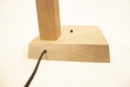Grue / lampe de bureau / lampe de table ou chevet / lampe en bois de chêne et hévéa / ruban led / design minimaliste / contemporain / 220v