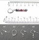 Boucles d'oreille en rubis et saphirs rustiques : corindons naturels, personnalisables, crochets en acier chirurgical
