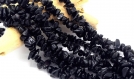 X100 perles chips obsidienne  pétites de perles naturelles noires - perle pour fabrication de bijoux