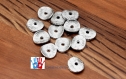 Rondelles intercalaires ondulées métal argenté 9mm lot de 20/40 perles  pm18  intercalary corrugated washers beads 9mm silver metal