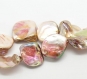 Perles de coquille d'eau douce (nacre)  couleurs mixtes