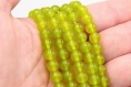 Perles 6mm jade vert lot de 20/40 unités