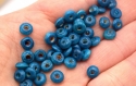 Perles rondelle en bois 3x6mm bleu, perle turquoise plate ronde en bois lot de 100/200/500 perles