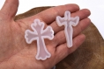 Moule croix pour fabrication de pendentifs et bijoux en résine époxy à l'unité ou mixte