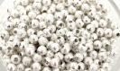 Perles stardust doré/argent  4mm laiton  - pearls stardust gold / silver 4mm brass  per lot of 50/100 pm17-pm45