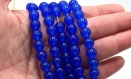 Perles de jade bleu  6mm/8mm  - lot de 20/40 unités