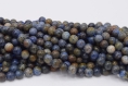 1 chapelet de perles en pierre gemme naturelle Ø6mm, rond environ 60~63 unités /chapelet.