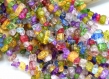 Perles quartz mixte chips pierre de gemmes -puce quartz multicolore bijoux- pearls stone gemstones- lot de 50/100 perles ou 1 chapelet 31.5