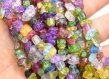 Perles quartz mixte chips pierre de gemmes -puce quartz multicolore bijoux- pearls stone gemstones- lot de 50/100 perles ou 1 chapelet 31.5