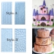 X2pcs moule écorces d'arbre + mur de brique (a) ou mur de galets + murs pierre château (b) -  moule diy fimo, polymer clay