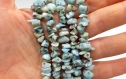 Perles de gemmes natura larimar puces lot de 20/50/100 perles