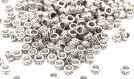 Perles rondes argent tibétain grand trou bracelet 7mm - metal beads - par lots de : 20 / 30 / 50 unités