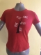 T-shirt 100% coton pour femme personnalisable avec les prénoms de votre choix