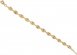 Bracelet femme délicat tendance  /  chaîne maille café  /cadeau femme  /doré à l 'or fin