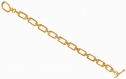 Bracelet femme délicat tendance  /  chaîne grosse maille /cadeau femme  /doré à l 'or fin