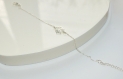 Bracelet femme / chaîne fine délicate médaille fleur de  lotus  /argent massif 925 / bracelet minimaliste