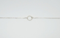Bracelet femme / chaîne très fine délicate anneau /argent massif 925 / bracelet minimaliste