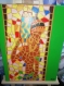 Tableau peinture acrylique sur toile mosaïque de couleurs femme à la cruche