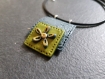 C#019 - collier avec pendentif en argile polymère