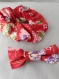 Chouchou et nœud set en tissu japonais