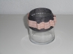 Bracelet support de tubes d'analyses- gris/rose pastelle- taille s