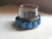 Bracelet support de tubes d'analyses- gris / bleu roi - taille l