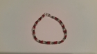 Bracelet élastique en perles tricolore