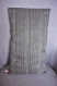 Housse de coussin à rayures grises 30 x 50 cm à rabat 