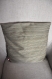 Housse de coussin à rayures grises 40 x 40 cm à rabat 