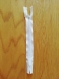 Fermeture zip blanche 15 cm