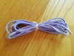 Cordon de suédine violet pâle en similicuir 3 mm